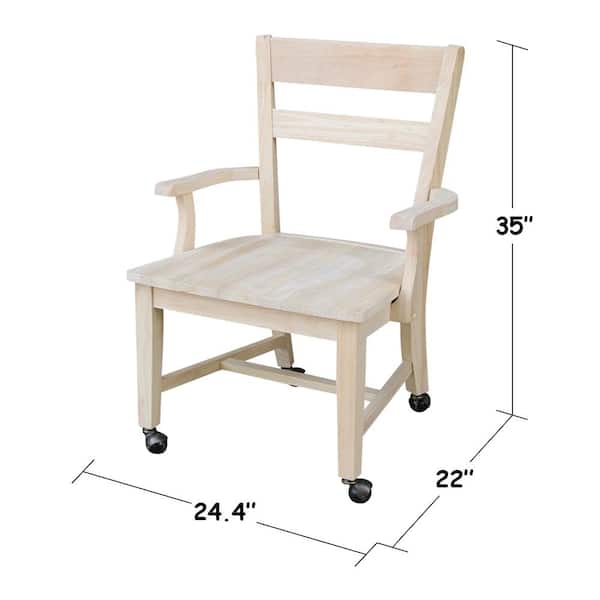 unfinished pine dining chairs
