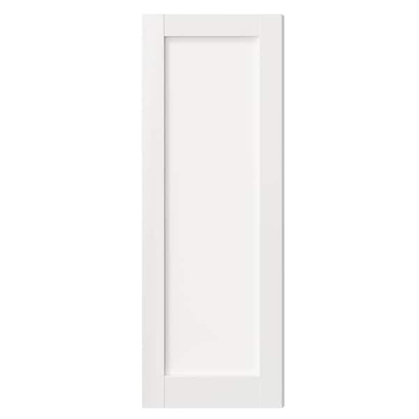 24 in. x 80 in. 1 Panel, MDF & Solid Wood, White Primed, Pre-assembled Door Panel Interior Door Slab