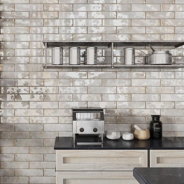 Biarritz Beige 3 in. x 12 in. Ceramic Wall Tile (5.72 sq. ft./Case)