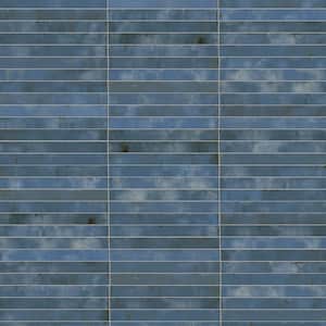 Phoenix Blue 1-7/8 in. x 17-3/4 in. Porcelain Floor and Wall Tile (7.424 sq. ft./Case)