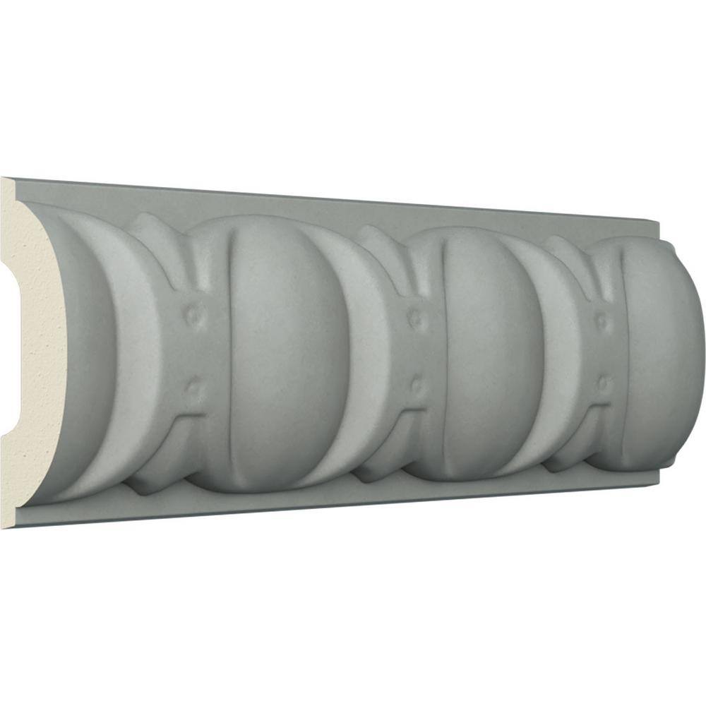 Primed Beige Polyurethane Geometric Panel Moulding Sample