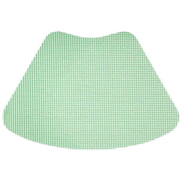 Kraftware Fishnet 19 in. x 13 in. Green Ash PVC Covered Jute Wedge Placemat (Set of 6)