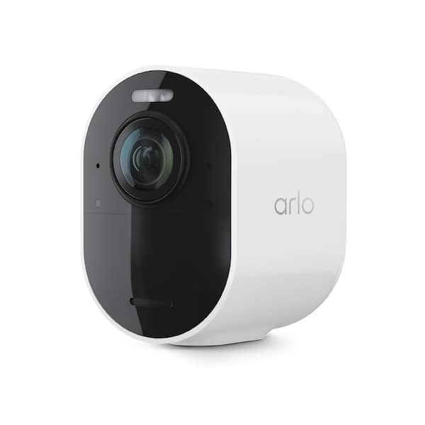 Ultra Battery Operated Outdoor Add-on Security Camera 4K (3rd Gen) with 4K Video Clarity and 180 Field of View, White