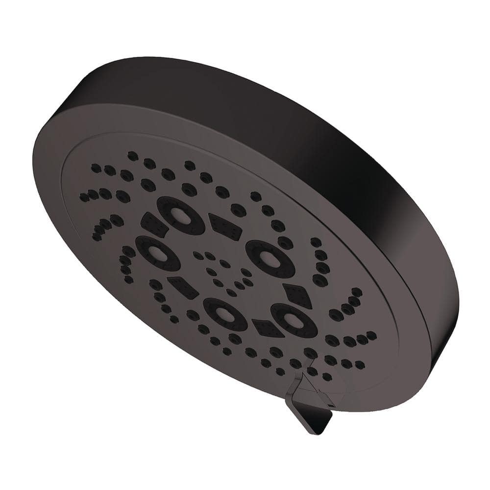 Pulse Matte Black Multifunction Round Wall Mounted Shower Head