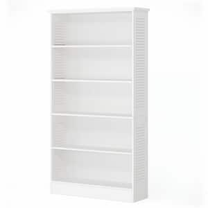 71.65 in. H x 39.37 in. W White 25-Pairs Tall Wood Shoe Storage Cabinet, 5-Tier Shoe Rack with 5 Open Shelf for Entryway