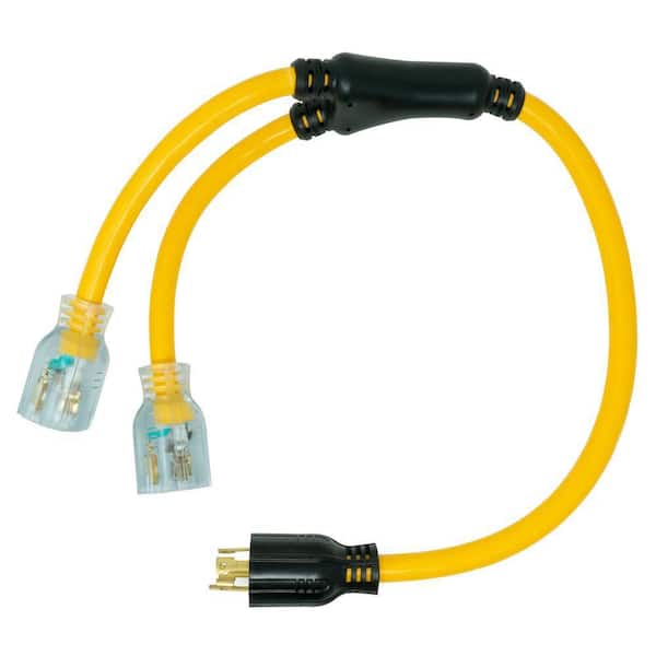 3 ft. 10/4 STOW 2-Outlet Y-Adapter