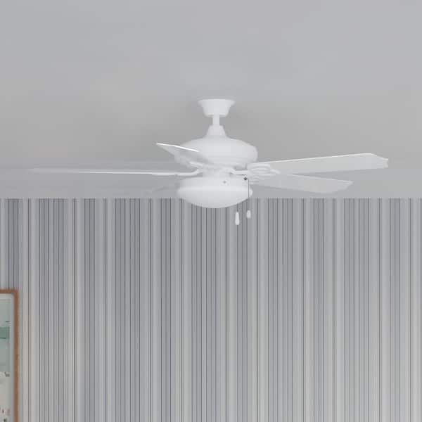 Fan Light Kits Collection 2-Light White Ceiling Fan Light Kit
