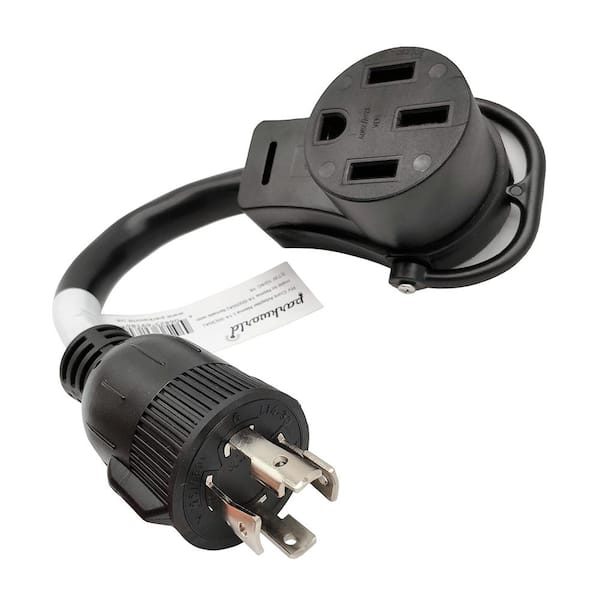 Generator Plug Adapter: 50A 120/240V L14-30P to 14-50R