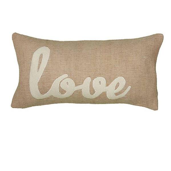 Home Decorators Collection 21 in. W Love Decorative Pillow
