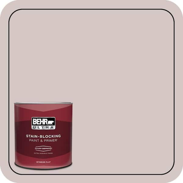 BEHR ULTRA 1 qt. #730A-3 Lilac Tan Extra Durable Flat Interior Paint & Primer
