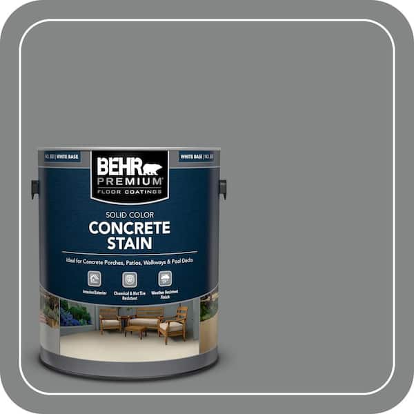 1 gal. #PFC-63 Slate Gray Solid Color Flat Interior/Exterior Concrete Stain