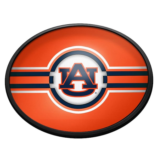 The Fan-Brand Auburn Tigers: Oval Slimline Lighted Wall Sign 18 in. L x 14 in. W x 2.5 in. D