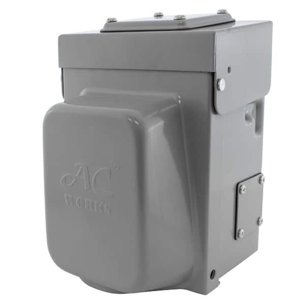 20A Locking 4-Prong L14-20 Heavy-Duty Generator Transfer Switch Inlet Box