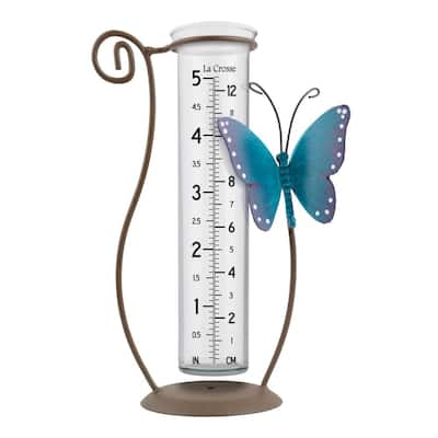 Logia 3-in-1 Rain Gauge Weather Station with Temperature & Humidity  LOWSB315B - The Home Depot