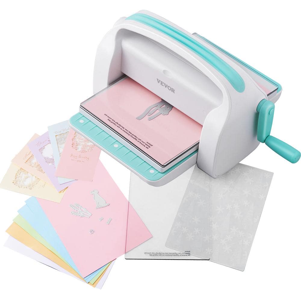 VEVOR Manual Die Cutting and Embossing Machine, Portable Cut Machines, 9 in. Opening Scrapbooking Machine Full Kit Included