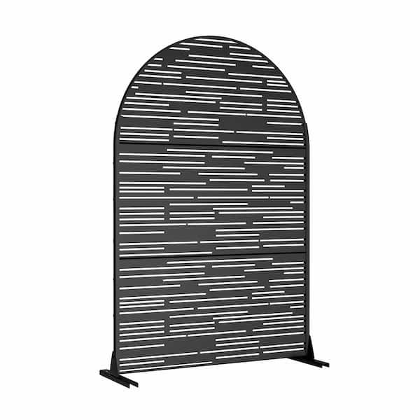 cadeninc 3.92 ft. x 6 ft. White Metal Privacy Screen Fence Panels