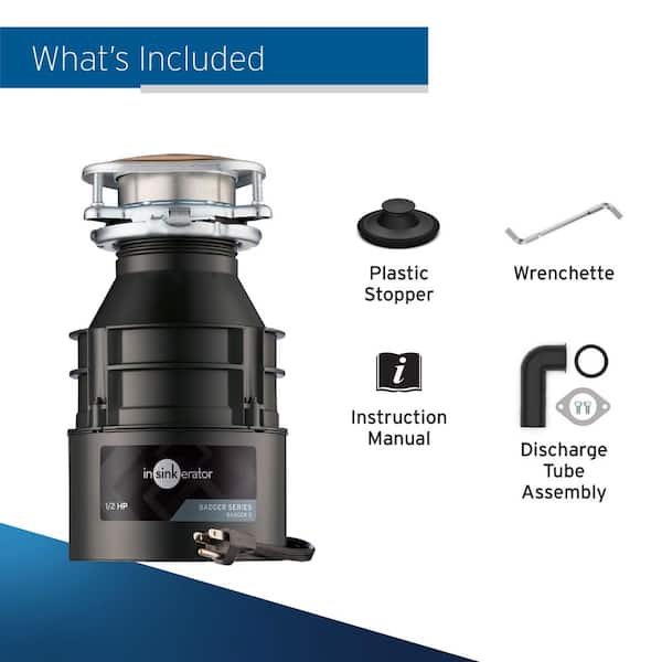 InSinkErator Badger 5, 1/2 HP Continuous Feed Kitchen
