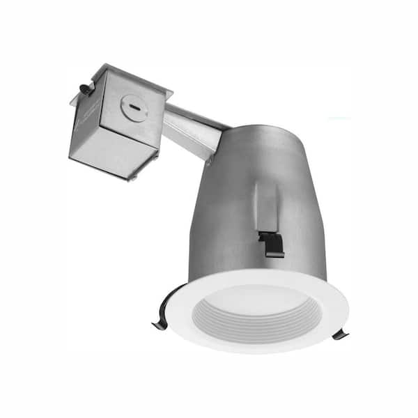 Lithonia Lighting 4 in. Matte White Recessed Baffle Integrated LED Lighting Kit