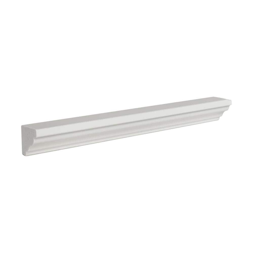 6-inch Unfinished White Recycled Polystyrene Crown Moulding Sample