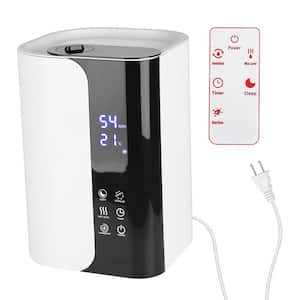 1.32 Gal. Top Fill Cool Mist Humidifier for 430.6 sq. ft. with Essential Oils Diffuser Filter in White