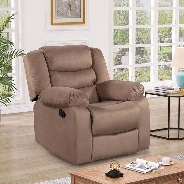 brown manual recliner