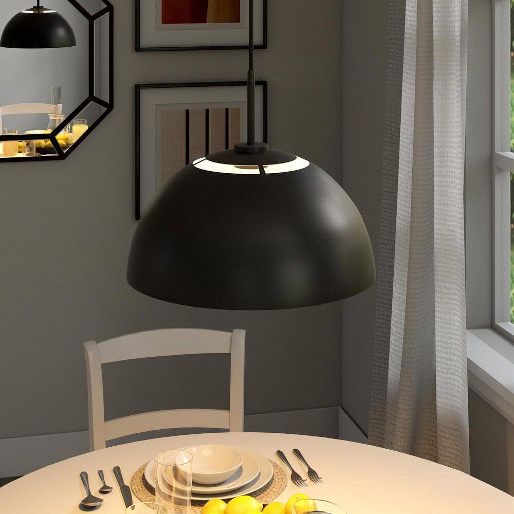 Jordyn 16" White and Brushed Brass Metal Pendant Light