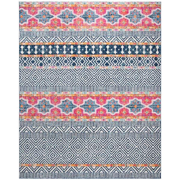 Safavieh Madison Navy/Ivory 8 ft. x 10 ft. Area Rug
