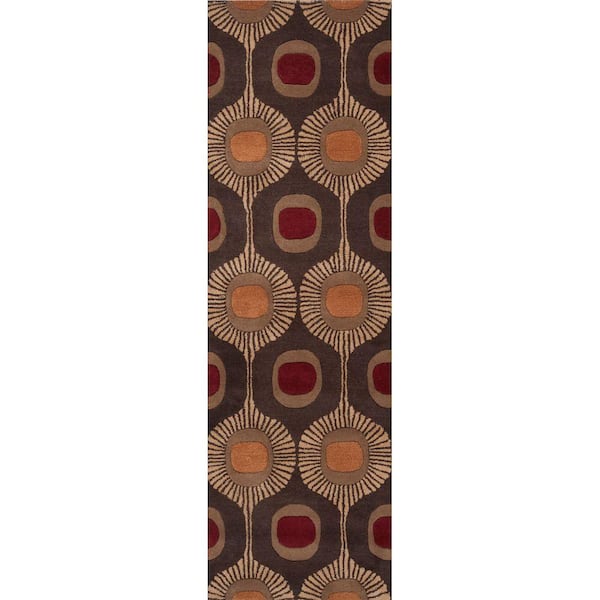 Livabliss Pulsu Sienna 3 ft. x 12 ft. Runner Rug
