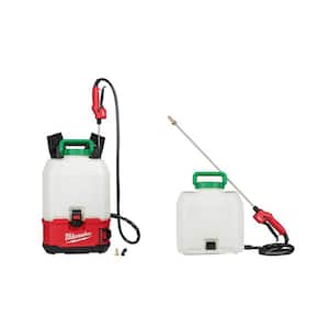 M18 18-Volt 4 Gal. Lithium-Ion Cordless Switch Tank Backpack Pesticide Sprayer (Tool-Only) and 2 Tank Assemblies