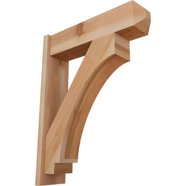 Ekena Millwork 8 in. x 36 in. x 28 in. Imperial Craftsman Smooth Western Red Cedar Outlooker