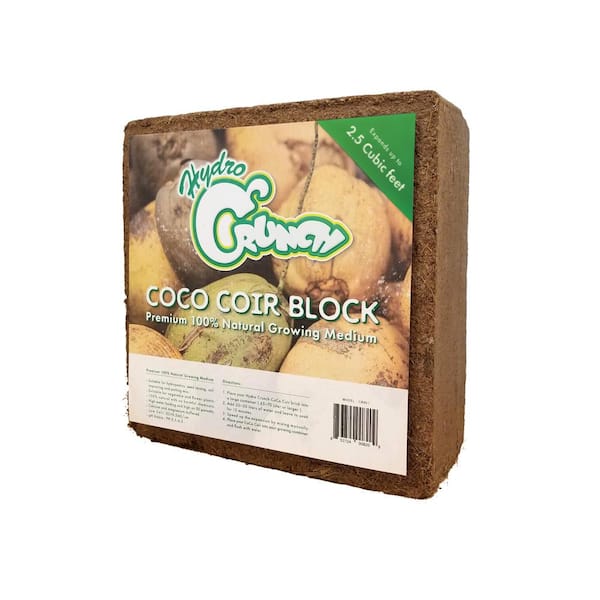 Hydro Crunch 2.5 cu. ft. Coco Coir Block of Soilless Growing Media