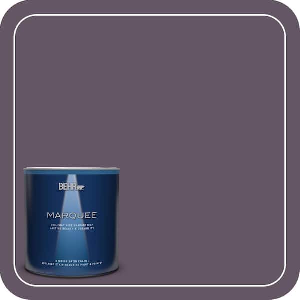BEHR MARQUEE 1 qt. Home Decorators Collection #HDC-CL-03 Grand Grape Satin Enamel Interior Paint & Primer