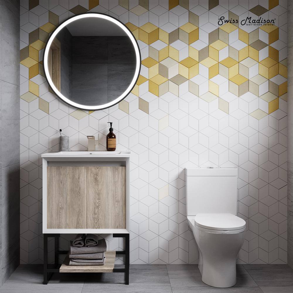 White Elongated Dual-Flush High Efficiency Two-Piece Toilet