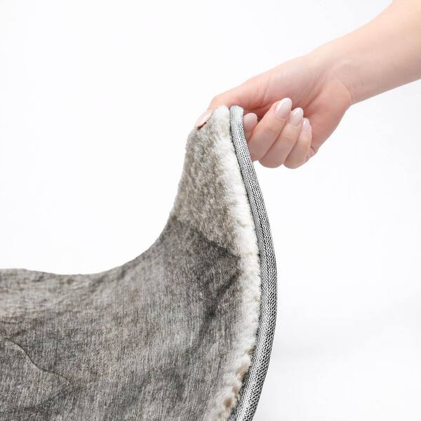 Dream Shag Premium Machine Washable Abstract ADS607 Gray 3 ft. x 5 ft. Area Rug