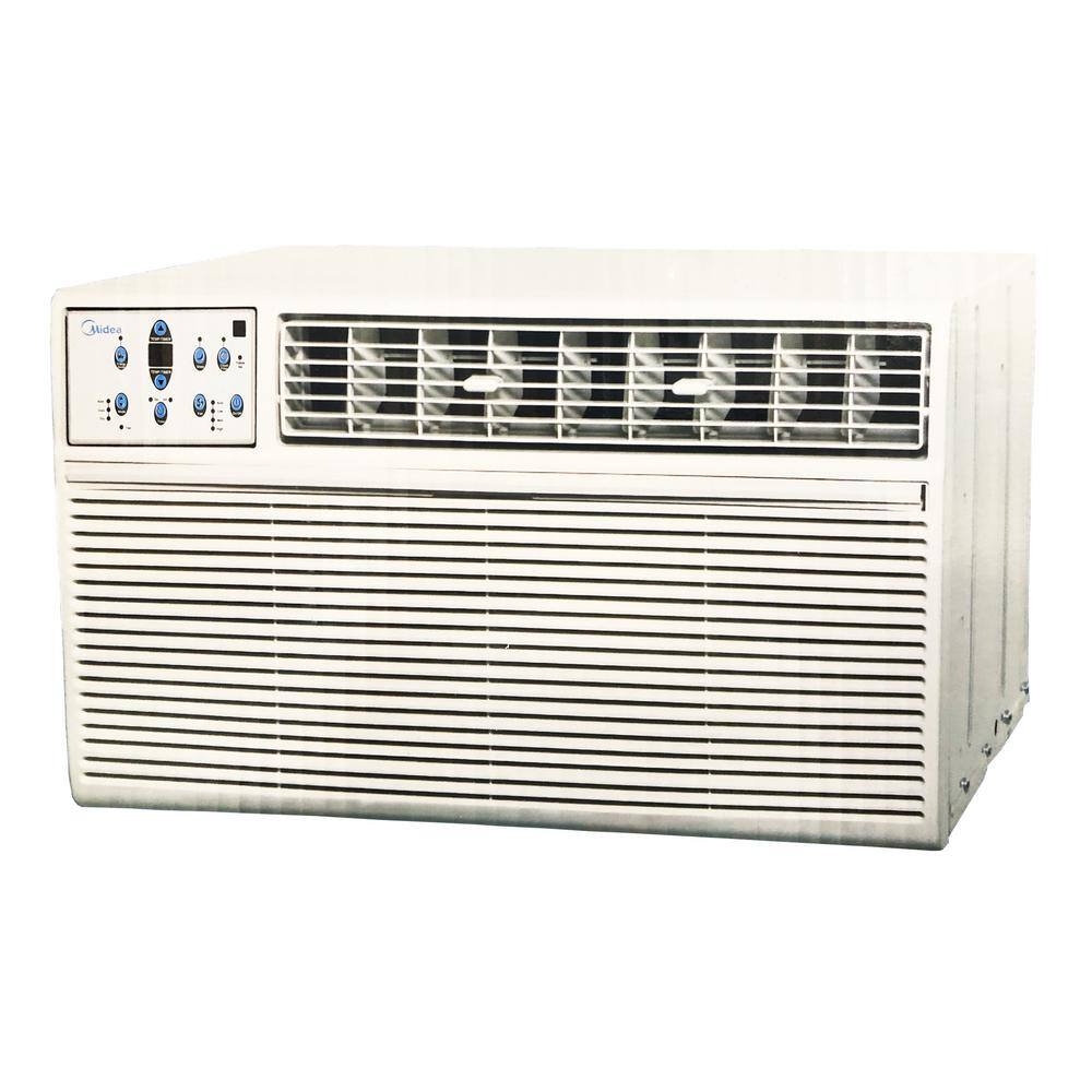 Midea 8 000 Btu 115 Volt Slide Out Window Air Conditioner Heat And Cool In White Mwa08er71 The Home Depot