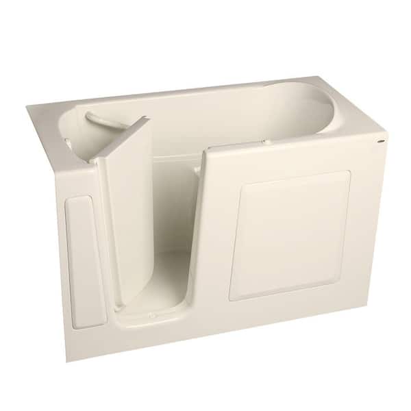 American Standard Gelcoat 5 ft. Walk-In Air Bath Tub with Left Quick Drain in Linen