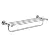 Glacier Bay Modern 21 in. Wall Mount Towel Rack with Towel Bar in Chrome 20154-0701