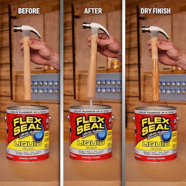 Flex Seal Liquid Clear 32 Oz. Liquid Rubber Sealant Coating