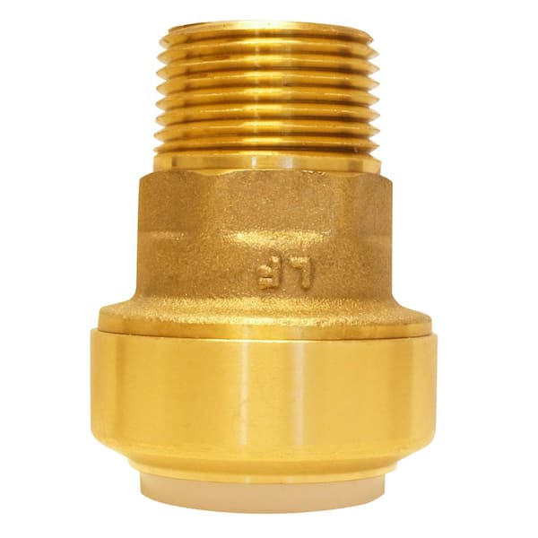 NSF-61-G BRASS ADAPTER CONNECTOR FITTING WITH GASKET 3/4 MPT x 1-1/4 FPT