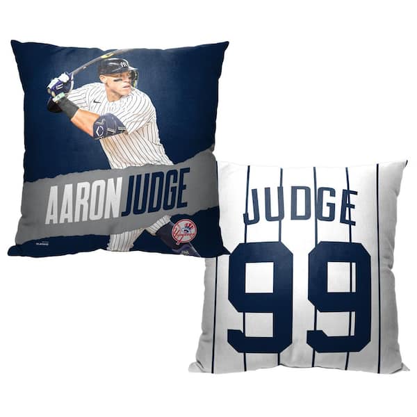 THE NORTHWEST GROUP MLB Yankees Aaron Judge Printed Polyester Throw Pillow 18 X 18