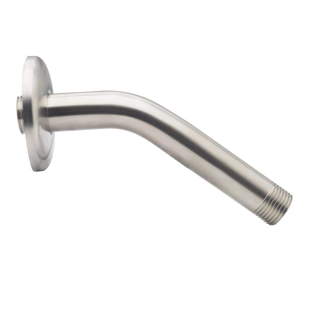 Satin Nickel Brass Wall Mount Shower Arm