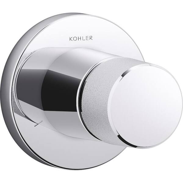 KOHLER Components 1-Handle Transfer Valve Trim with Oyl Handle in Polished Chrome (Valve Not Included)