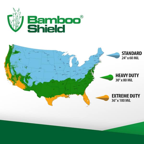Bamboo Shield 36 In X 30 Ft Polyethylene Root Barrier Bar S10036l30 The Home Depot