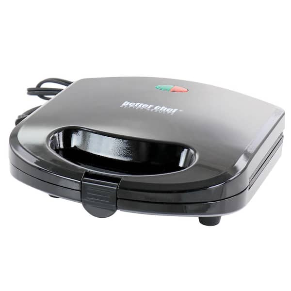 Continental 2-Serve Indoor Contact Grill and Sandwich Maker, Black