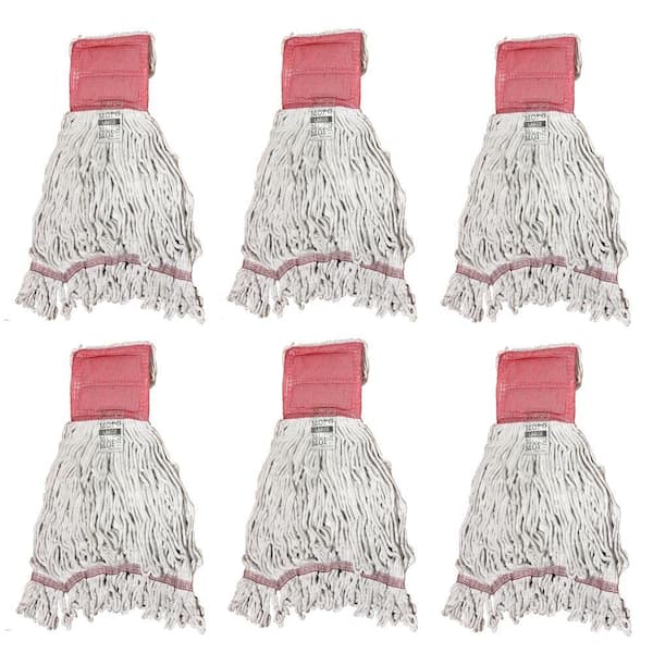 Ti-Dee American Large 4-Ply Looped End Cotton Mop with 5 in. Band (6-Pack)