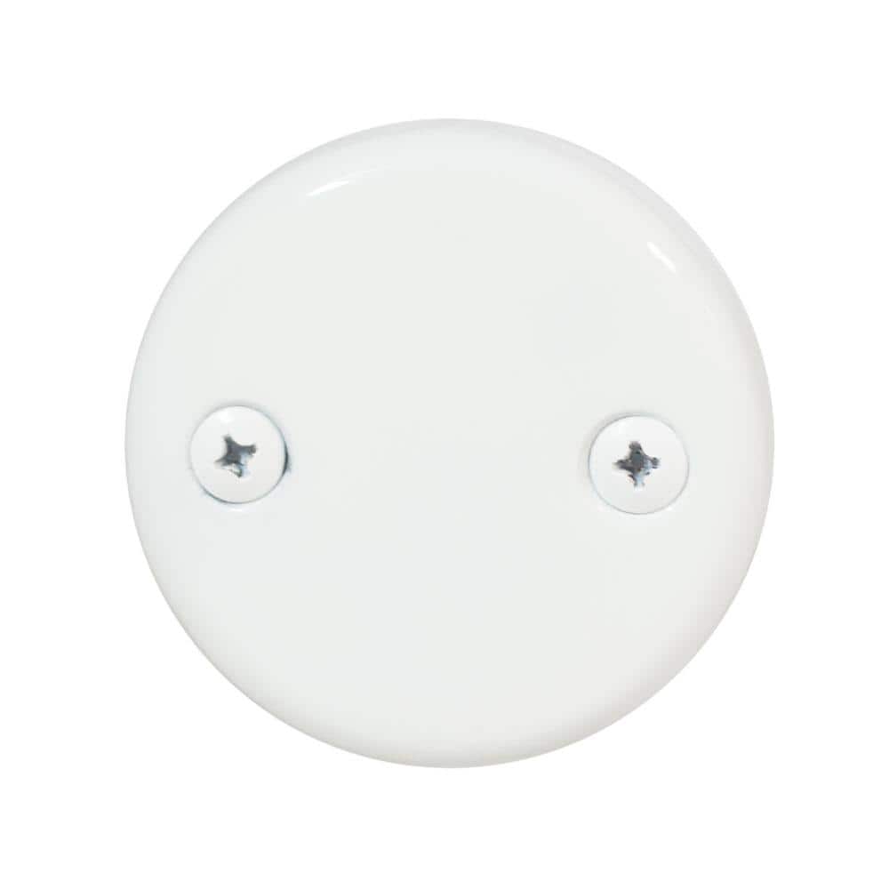 3-1/8 in. 2-Hole Bathtub Overflow Faceplate and Screws in White price history on PriceWatchPro