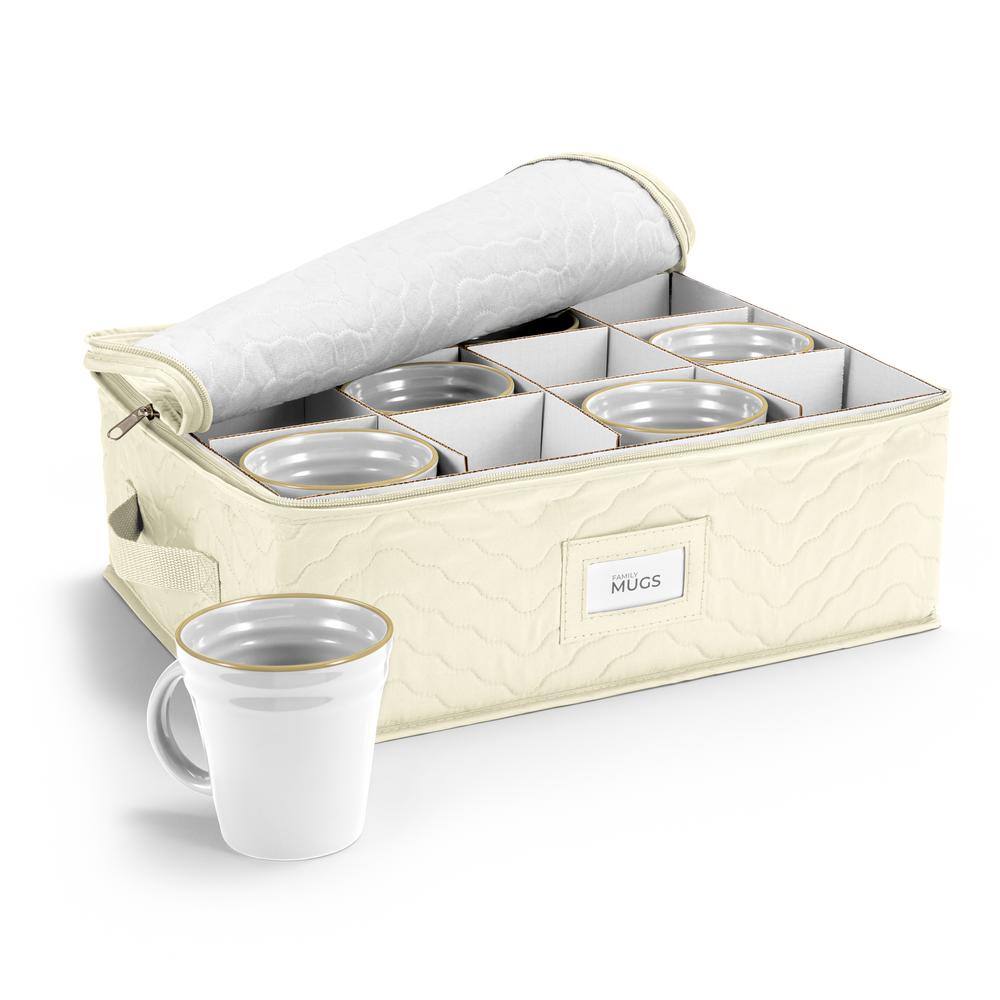 Coffee Mug/Glass Quilted Box (Fits 12 Mugs)