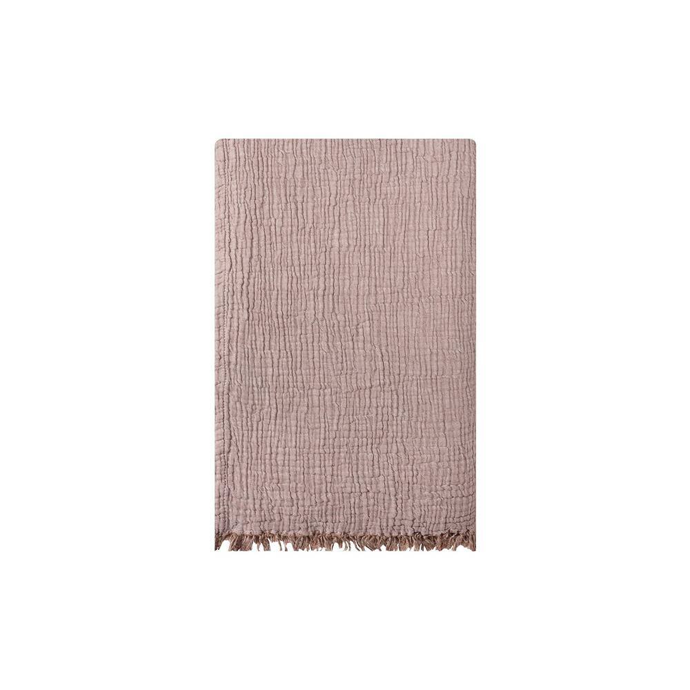 Brown Reversible Organic Cotton Queen Bedspread Set