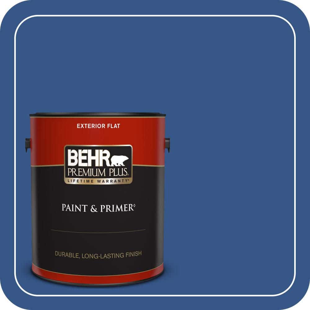 1 gal. #S-G-590 Southern Blue Flat Exterior Paint & Primer price history on PriceWatchPro