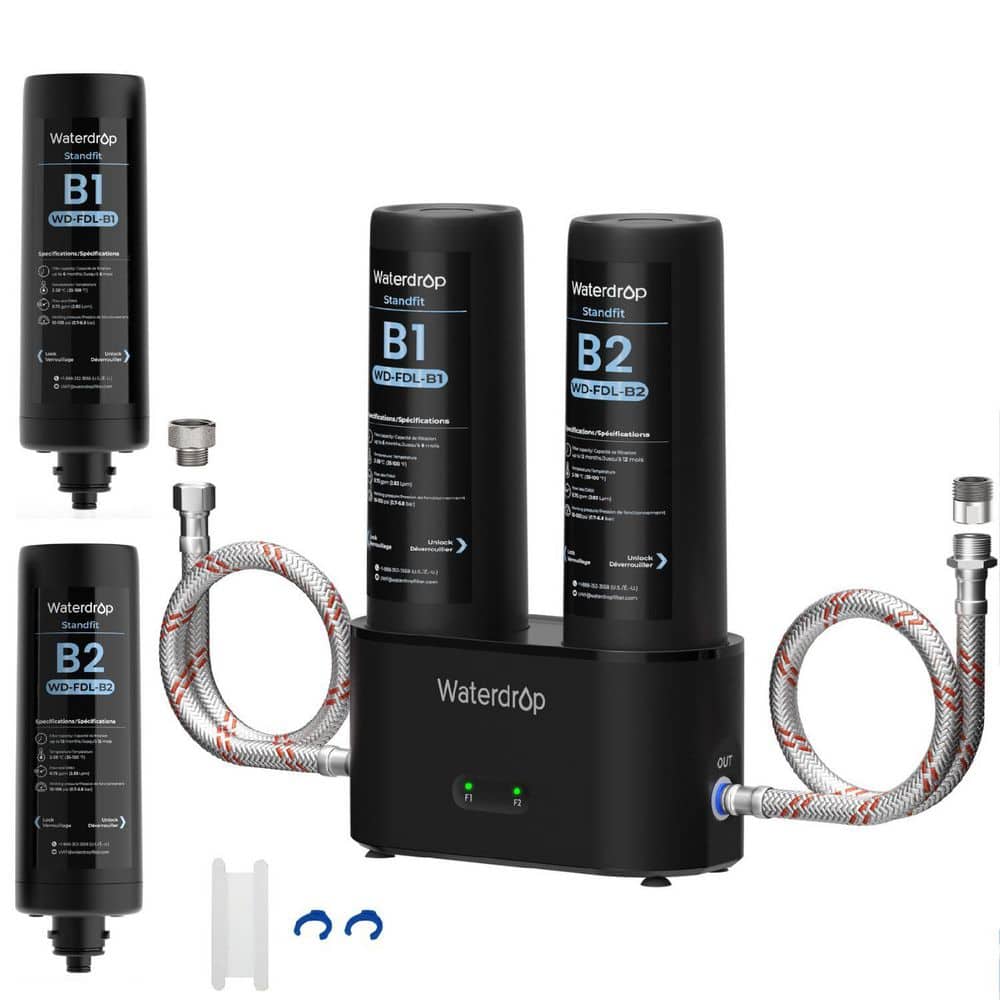 DLA Under Sink Water Filtration System, No Drill Required, Filter Life Indicator, 2 Stage, Extra B1&B2 Filters price history on PriceWatchPro